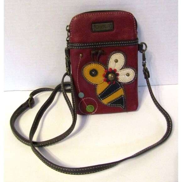 Chala Crossbody Bumble Honey Bee Adjustable Detachable Strap Bag Charm - Picture 1 of 6